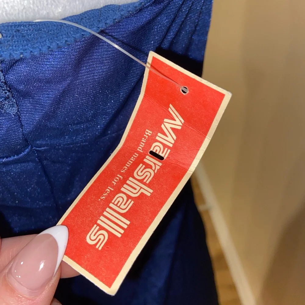 Vassarette Blue Lace Chemise - Picture 4 of 5